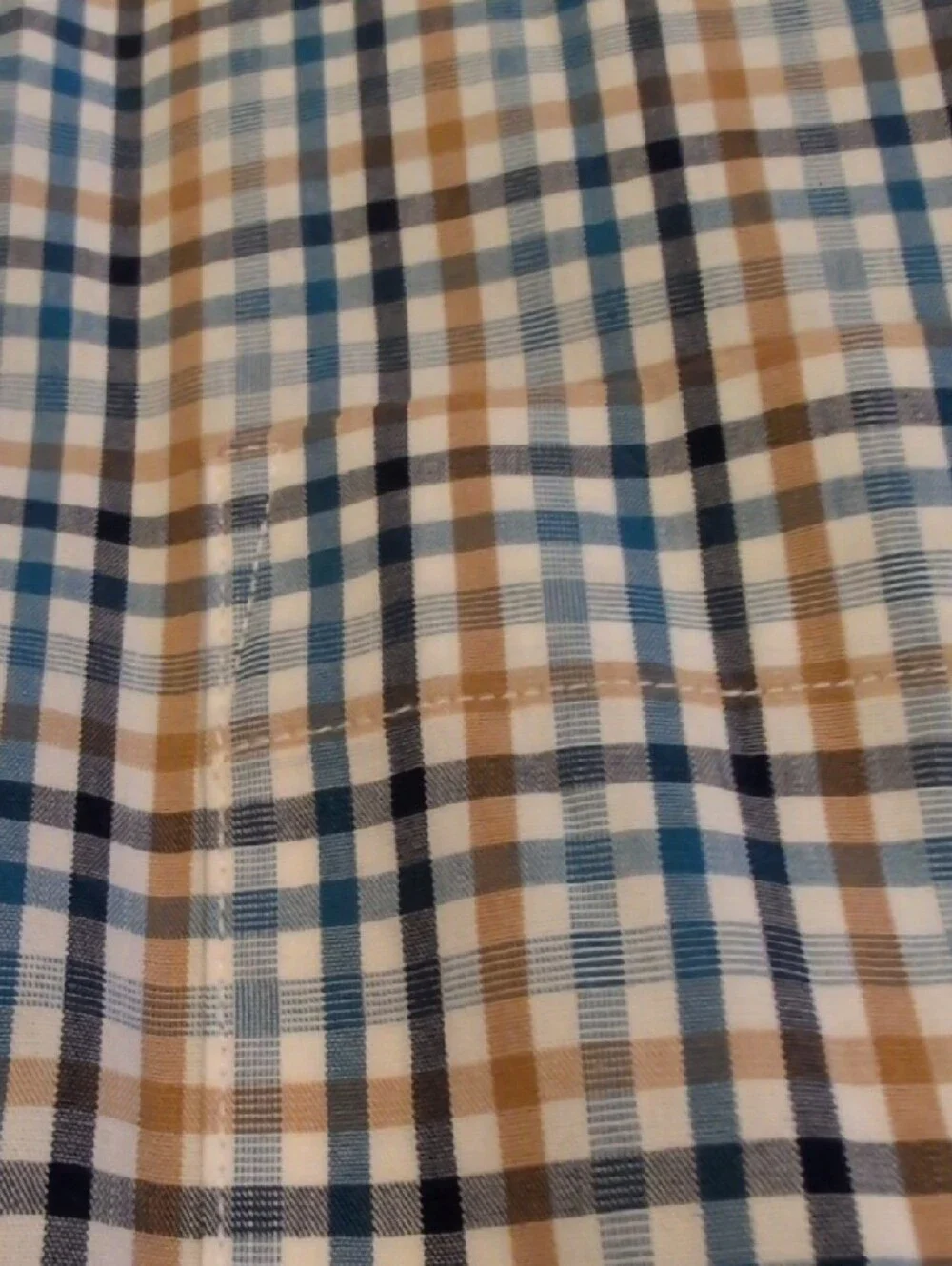 J. Crew Thompson Plaid Button-Down Shirt in Blue & Tan NWOT